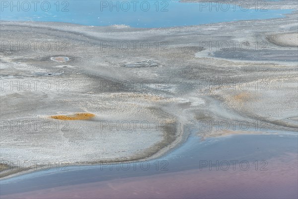 Salt farm in the village of Salin de Giraud near the mouth of the Grand Rhone. Regional nature park Park