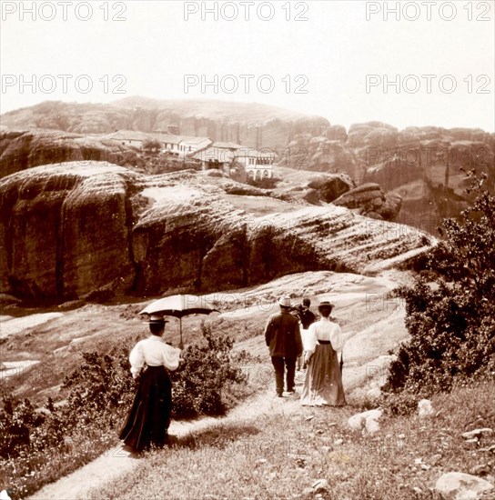 Landscape in the area of the Meteora Monasteries