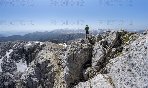 Mountaineer on the Hohe Goell