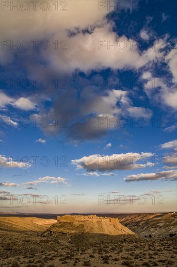 Sunset at Fortress of Shobak