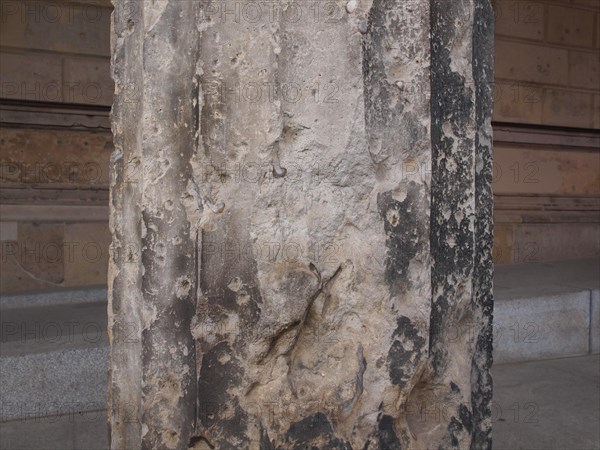 Bombed column in Berlin