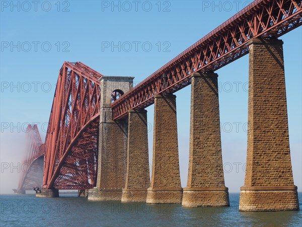 Forth Bridge over Firth of Forth in Edinburgh