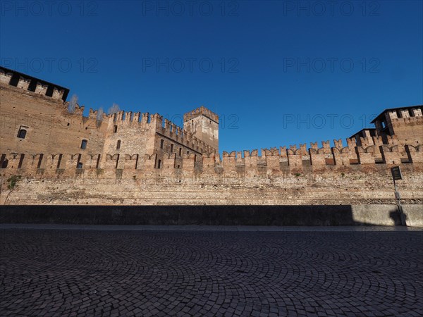 Castelvecchio Bridge aka Scaliger Bridge in Verona