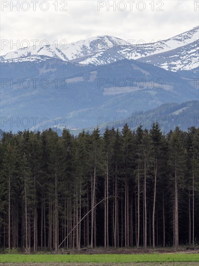 Snow-covered Alpine peaks