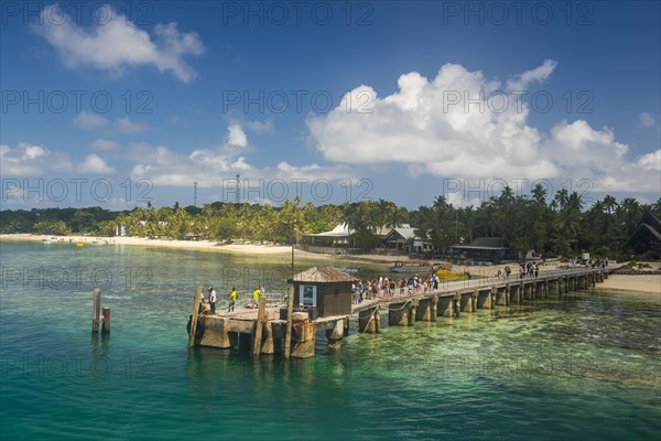 Beautiful beach on Mana island