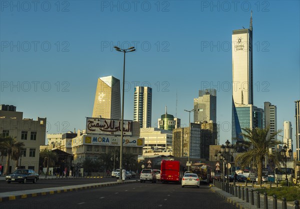 The skyline of Kuwait City