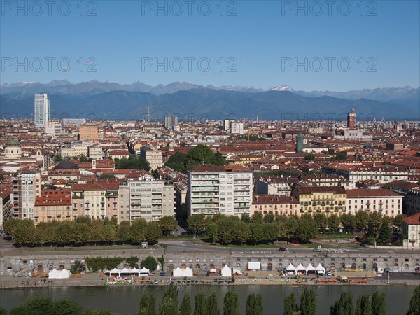 Aerial view of Turin