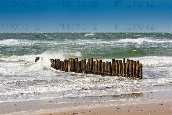 Winter storm on the Baltic Sea