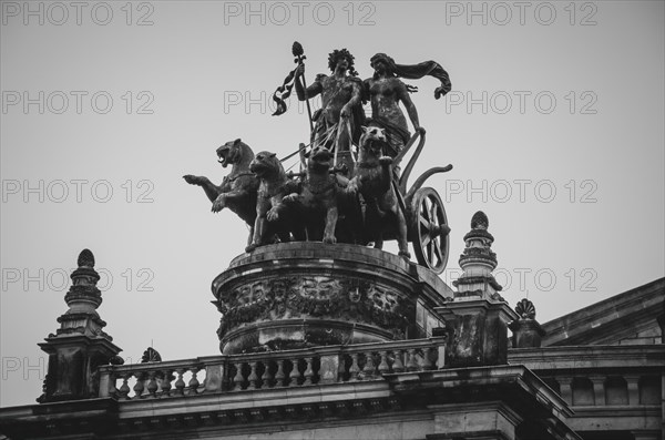 The Panther Quadriga by Johannes Schilling at the Semper Opera House