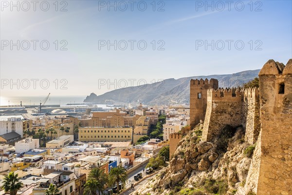 Great viw of the Alcazaba of Almeria