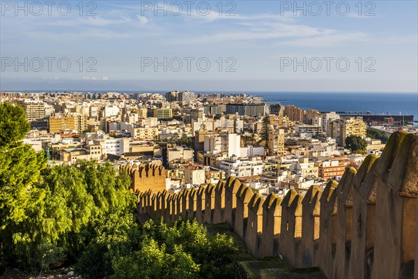 Great viw of the Alcazaba of Almeria