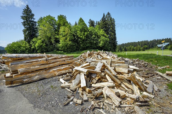 Split firewood