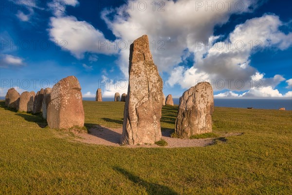 Megalithic stone setting Ales Stenar