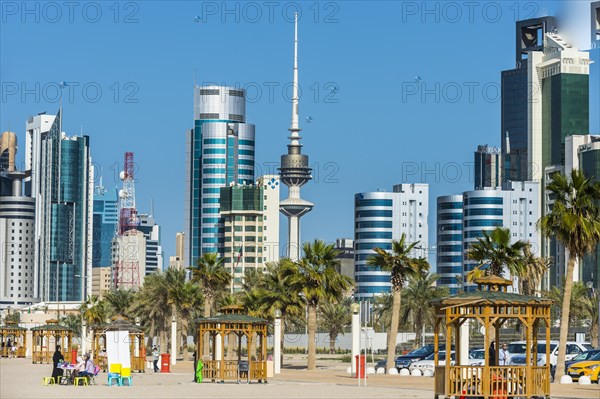 The skyline of Kuwait City