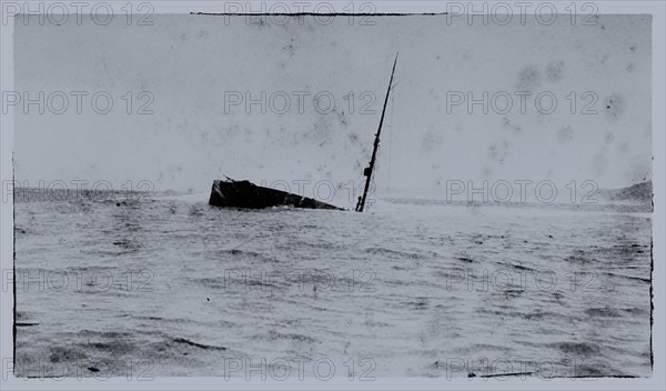 Old pictures of the Lusitania sinking at Bellows Rock in 1911