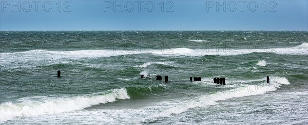 Winter storm on the Baltic Sea