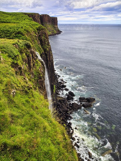 Mealt Falls waterfall and Kilt Rock