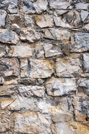 Wall stones made of Jurassic marble