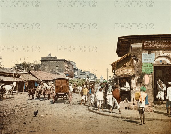Street scene in Calcutta in the year 1895