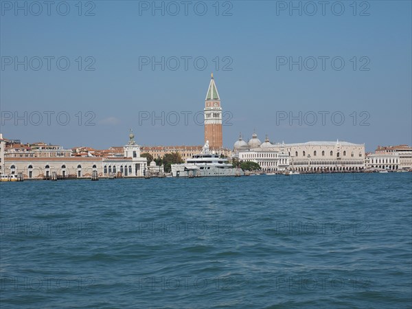 St Mark square seen fron St Mark basin in Venice