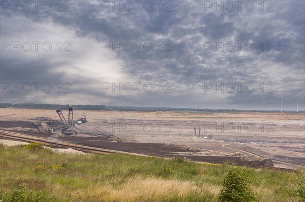 Large excavator in the Garzweiler opencast lignite mine