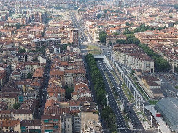 Aerial view of Turin