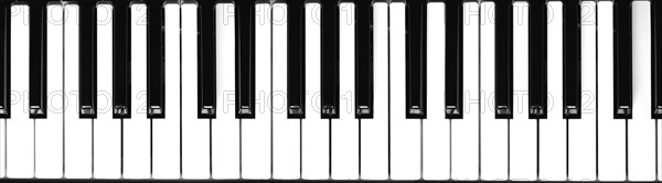 Music keyboard keys