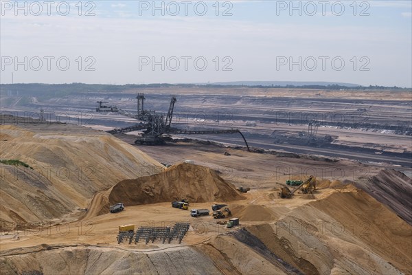 Large excavator in the Garzweiler opencast lignite mine