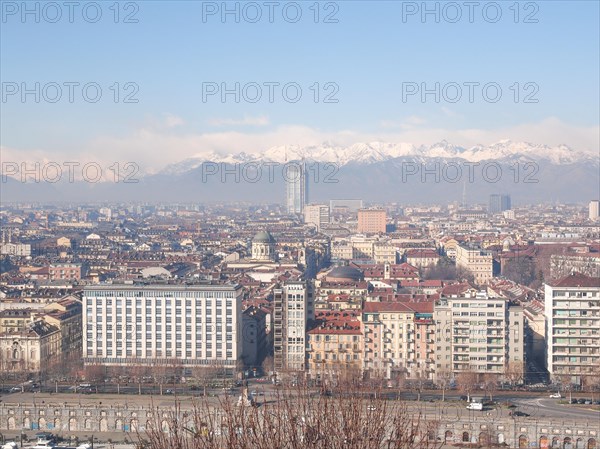 Aerial view of Turin