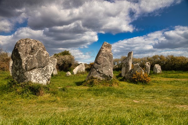 Megalithic stone rows from Kerzerho