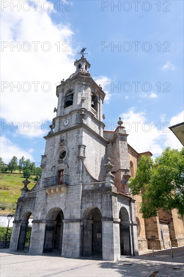 Church of San Bartolome in the town of Ibarra province of Gipuzkoa next to Tolosa