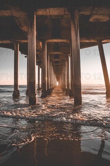 View of the underside of the Huntington Beach