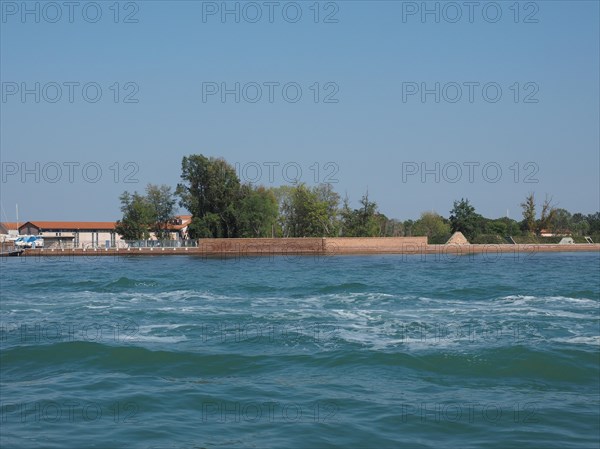 San Michele cemetery island in the Venetian Lagoon in Venice