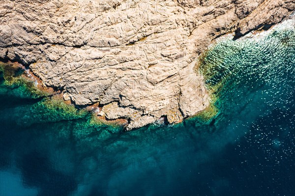 Rocky coastline in Mallorca