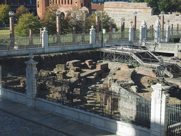 Roman Theatre ruins in Turin