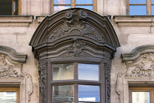 Detail of a historically ornate carved choir