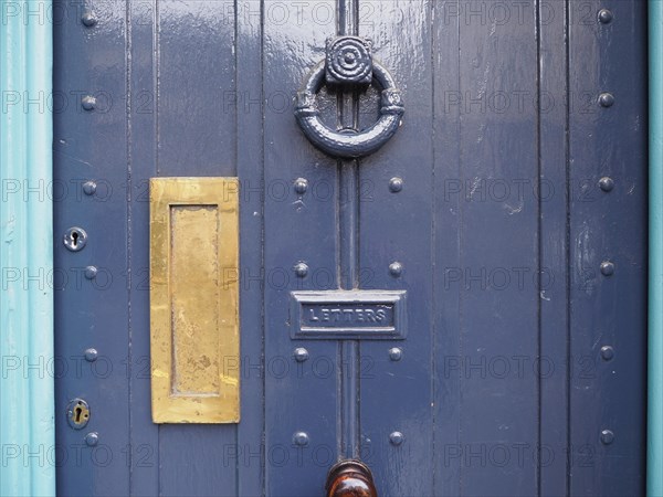 British door with letters box