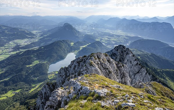 View from the summit of the Scheffauer on Hintersteiner See and Inntal