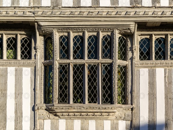 Detail of medieval window and woodwork
