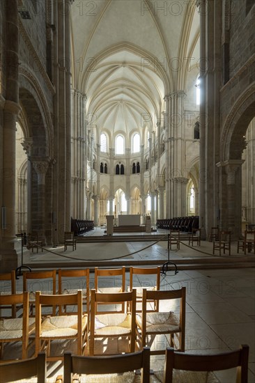 Vezelay labelled les Plus Beaux Villages de France. The nave