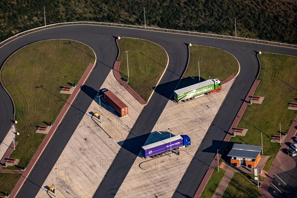 Bruener Heide lorry park on the A45 motorway