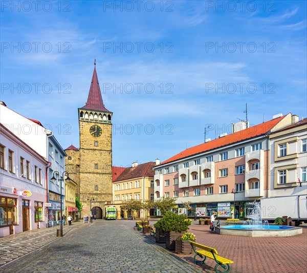 Townscape with view from the east of the Valdice Gate from 1568