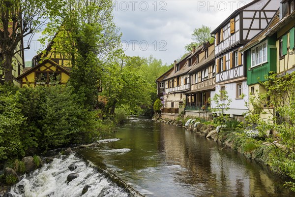 Medieval colourful half-timbered houses