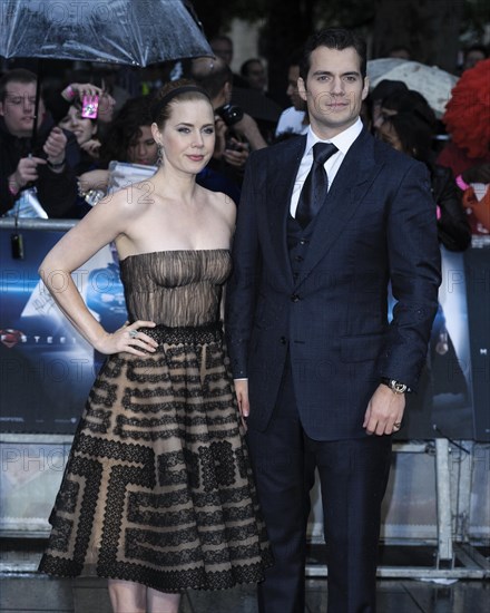 Amy Adams and Henry Cavill attends the European premiere for MAN OF STEEL on 12.06.2013 at Empire and Odeon Leicester Square