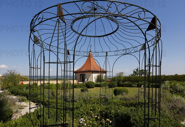 Pavilion in the historical hanging garden