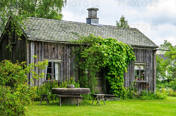 The picturesque herb garden with Kroppefjaell's local history museum and a small cafe is located on the grounds of the former spa park