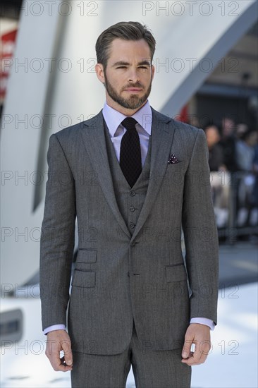 Chris Pine attends the International Premiere of Star Trek Into Darkness on 02.05.2013 at The Empire Leicester Square