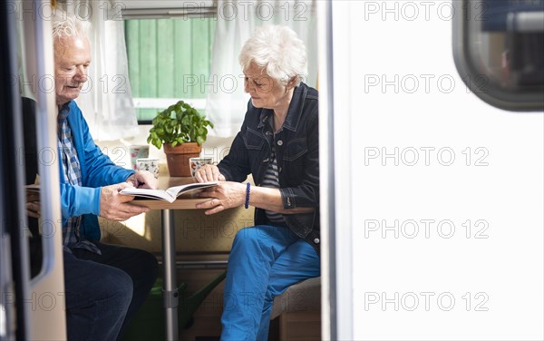 Subject: Pensioner in her caravan