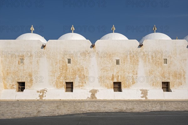 White-washed wall and Dome roof