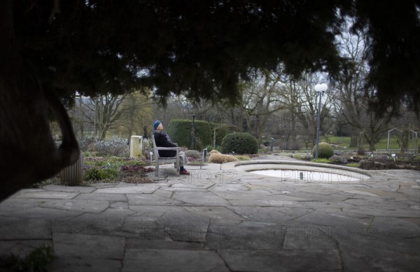 Subject: Pensioner on a park bench